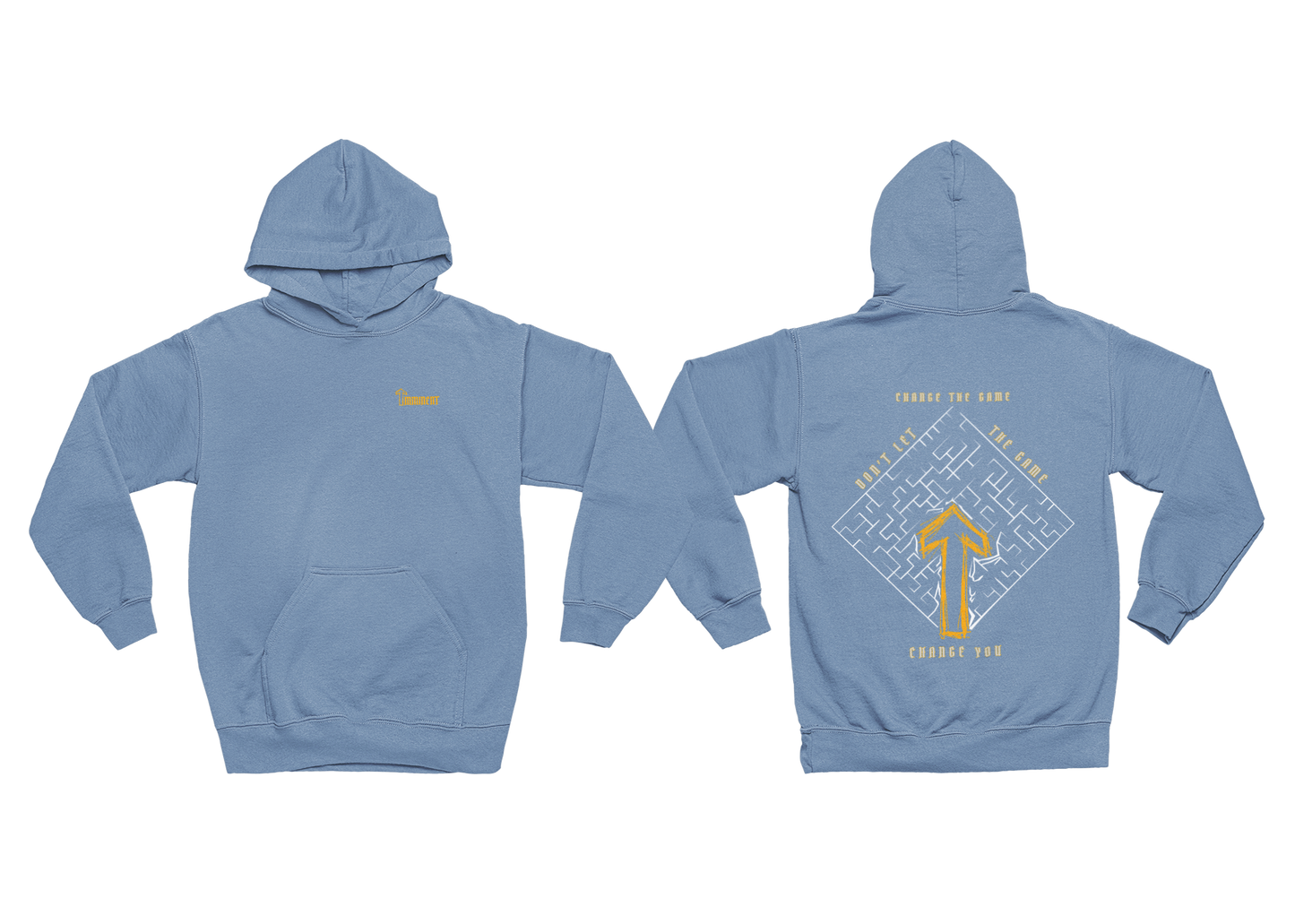 Change The Game Hoodie - Sky Blue/Yellow Gold/Silver [30]